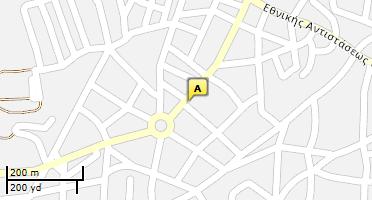 Location of business on map