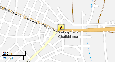 Location of business on map