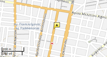 Location of business on map