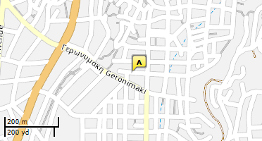 Location of business on map