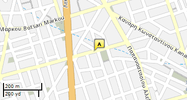 Location of business on map
