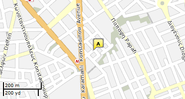 Location of business on map