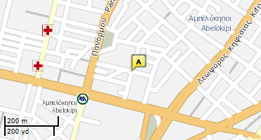 Location of business on map