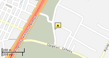 Location of business on map