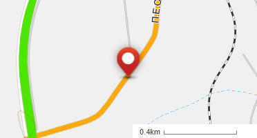 Location of business on map
