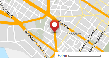 Location of business on map