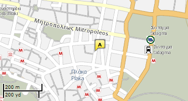 Location of business on map