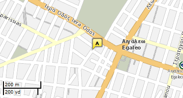 Location of business on map