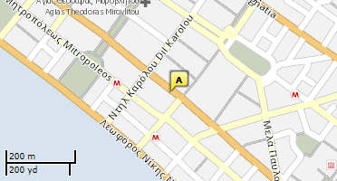 Location of business on map