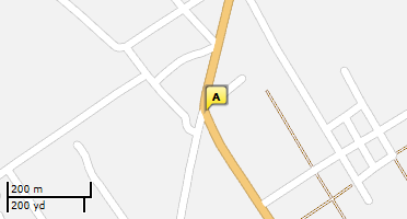 Location of business on map