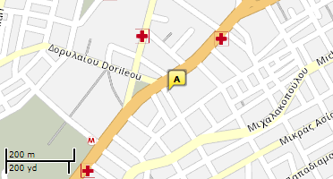 Location of business on map