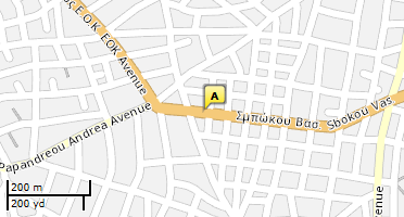Location of business on map