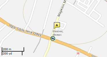 Location of business on map