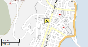 Location of business on map