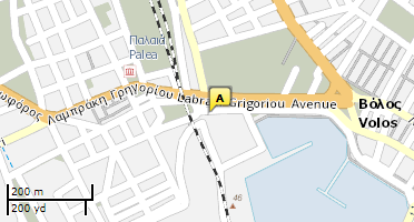 Location of business on map