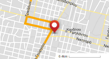 Location of business on map