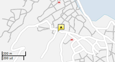 Location of business on map