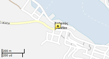 Location of business on map