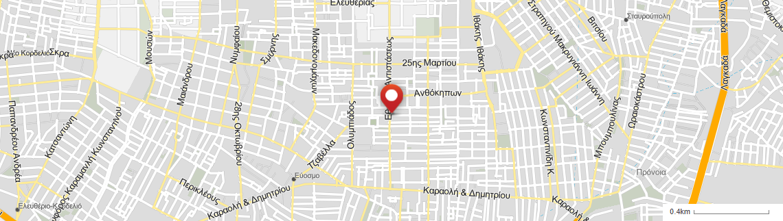 Location of business on map