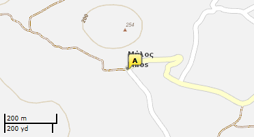 Location of business on map