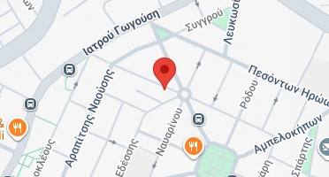 Location of business on map