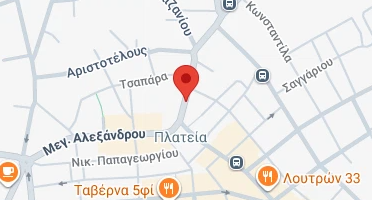 Location of business on map