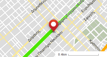 Location of business on map