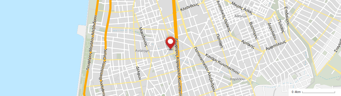Location of business on map