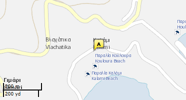 Location of business on map