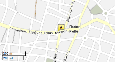 Location of business on map