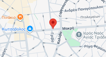 Location of business on map