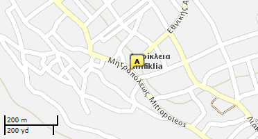 Location of business on map