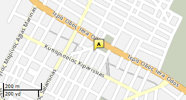 Location of business on map