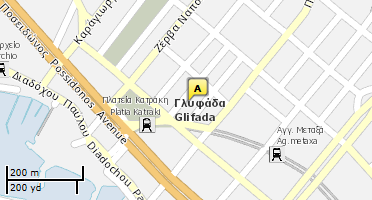 Location of business on map