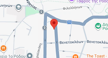 Location of business on map