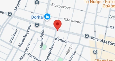 Location of business on map