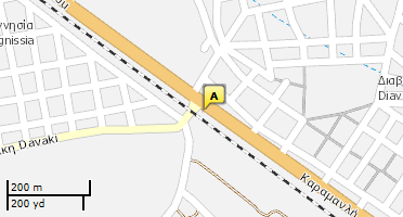 Location of business on map