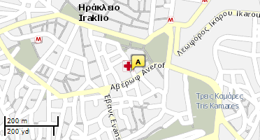 Location of business on map