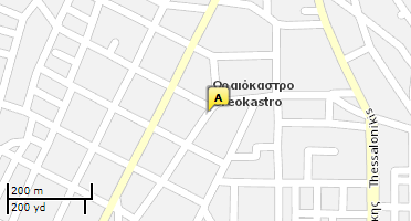 Location of business on map