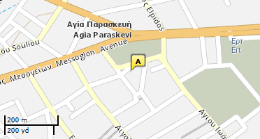 Location of business on map