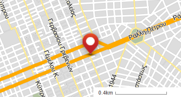 Location of business on map