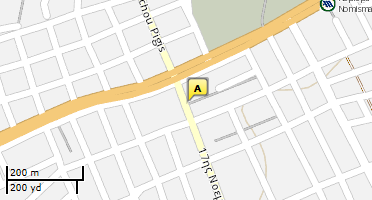 Location of business on map