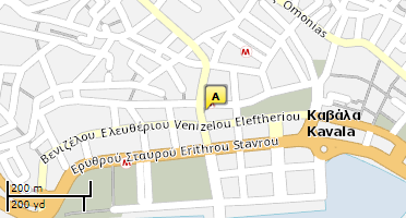 Location of business on map