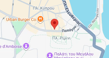 Location of business on map