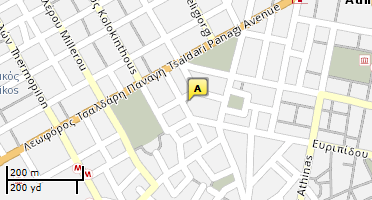 Location of business on map