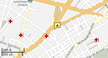 Location of business on map