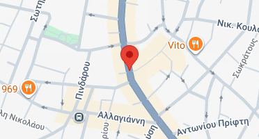Location of business on map