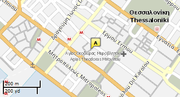 Location of business on map