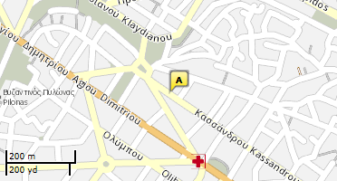 Location of business on map