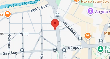 Location of business on map